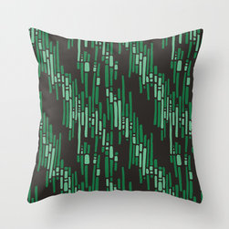Linnea4 Kiwi Green Accent Throw Pillow - Decorative Pillows