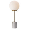 Lova Marble Table Lamp, White