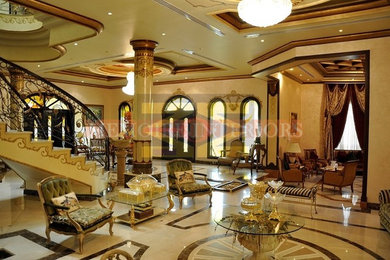 Inspiration for a timeless living room remodel in Other