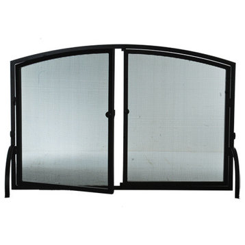 50W X 33H Prime Operable Door Arched Fireplace Screen