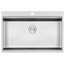 33" Zero Radius Drop-In 16G Stainless Steel 1-Hole Single Basin Kitchen Sink