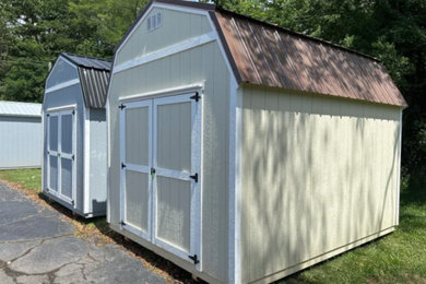Inspiration for a rustic shed remodel