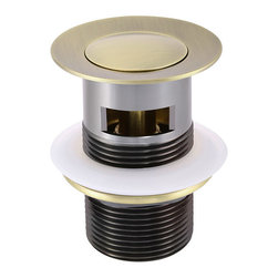 MEIR TIGER BRONZE BASIN POP UP WASTE 32MM - OVERFLOW / SLOTTED SKU: MP04-A-BB - Bathroom Taps and Shower Heads
