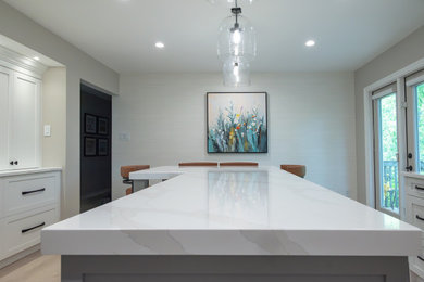 Example of a mid-sized trendy home design design in Other