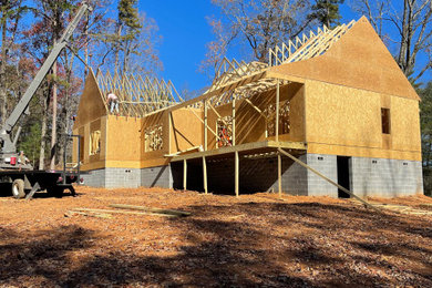 Inspiration for a craftsman exterior home remodel in Atlanta