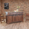 Anton Handmade Fully Built Wood Furniture Kitchen Island, Brown, 60 X 30, Regula