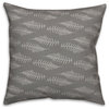 Sketched Fern Pattern 18x18 Spun Poly Pillow
