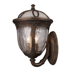 Elk Windsor 3 Light Outdoor Sconce in Hazelnut Bronze 08183-HB - Wall Sconces
