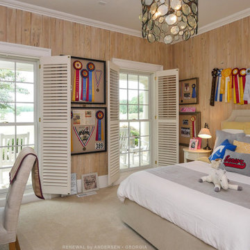 Attractive Bedroom with New Double Hung Windows - Renewal by Andersen Georgia