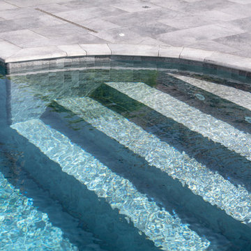 Antique Grey & Pool Garden Grey Porcelain Tiles -Fethiye,Mugla Villa
