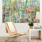 "Abstract Forest" Murals That Stick by Angelo Franco