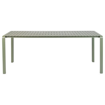 Slatted Aluminum Garden Table | Zuiver Vondel, Green