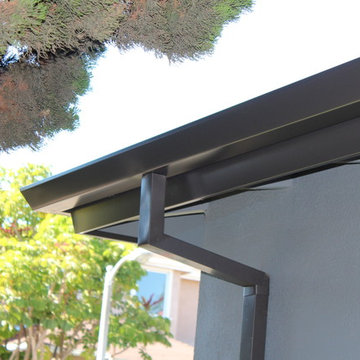 Fascia Wrap, Seamless Angle Faced Gutters,Box Downspouts,Los Angeles