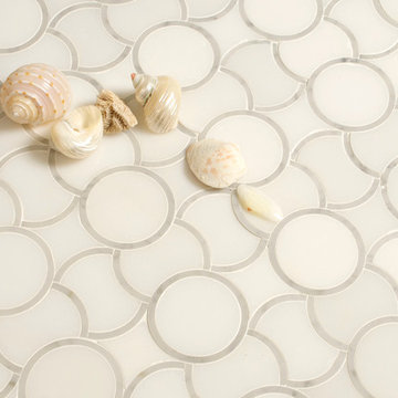 Thassos White Marble Waterjet Mosaic and Floor Tiles
