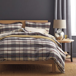 Riley Plaid Yarn-Dyed Flannel Bedding Set - Bedding