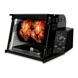 Ronco Holdings, Inc - Ronco 4000 Series Showtime Rotisserie in Black - Electric Roaster Ovens