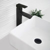 Single Hole Single-Handle Vessel Bathroom Faucet, Matte Black