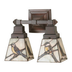 12" Early Morning Visitors 2-Light Wall Sconce