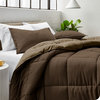 Bare Home Reversible Down Alternative Comforter, Cocoa / Taupe, Twin/Twin Xl