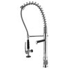 Undermount Single Stainless Steel Sink, Faucet and Soap Dispenser, Chrome, 32"