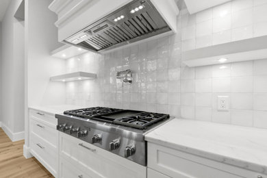 Example of a minimalist kitchen design in Dallas