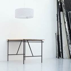 Drum36 Scraplight White Pendant Light - Chandeliers