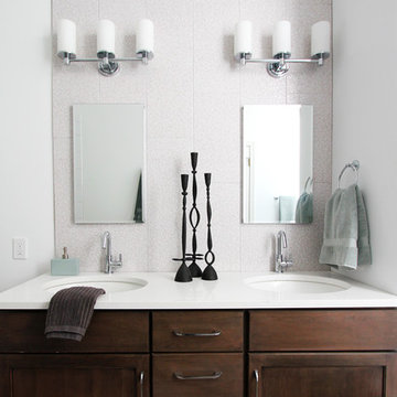 Modern White Bathroom Remodel