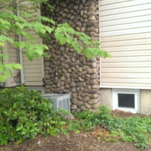 outside