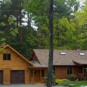 Big Twig Homes Katahdin cedar log home in Hendersonville North Carolina