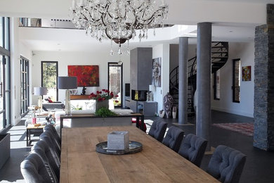 Inspiration pour une salle à manger design.