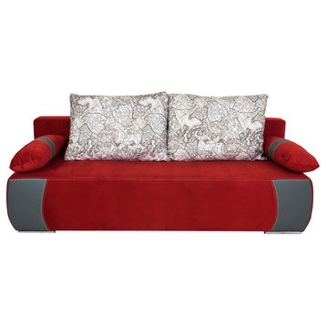 ENJOY Sleeper Sofa, Red
