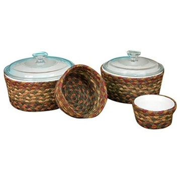 Honey/Vanilla/Ginger Casserole Baskets Set of 4