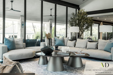 Living room photo in Miami