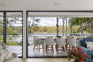 Beach style verandah in Brisbane.