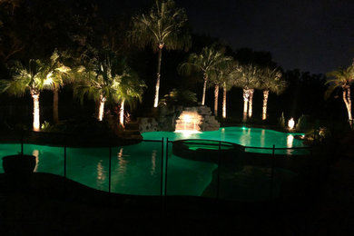 Odessa FL Custom Pool Surround Lighting