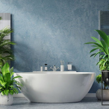 Mediterranean Bathroom Design in Ealing