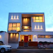 Front elevation, Stairs, Patio, Sun room