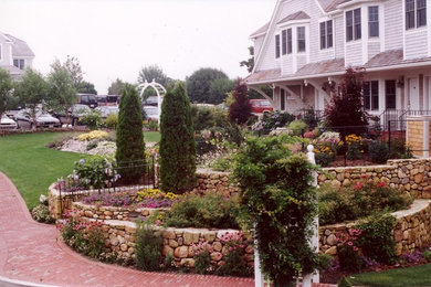 This is an example of a coastal landscaping in Boston.