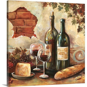 Bountiful Wine Sq II Wrapped Canvas Art Print, 24"x24"x1.5"