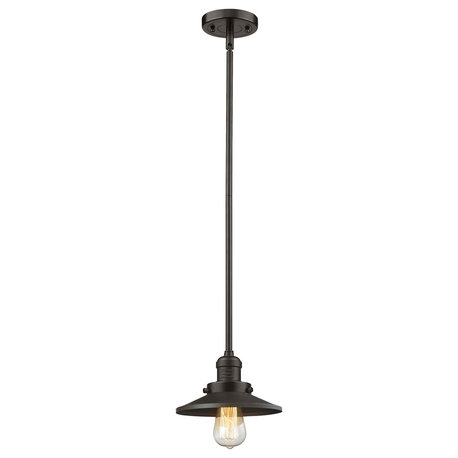 Franklin Restoration Railroad 1 Light Mini Pendant, Oil Rubbed Bronze, Oil