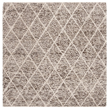 Safavieh Couture Natura Collection NAT712 Rug, Ivory/Stone, 6' Square