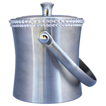 Sparkles Home Rhinestone Stainless Steel Ice Bucket