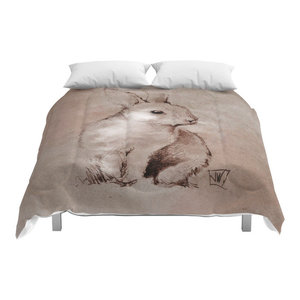 Society6 Bunny Comforter Contemporary Comforters And Comforter