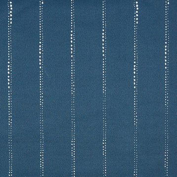 Navy Dotted Stripes Outdoor Lumbar Pillow Set of 2, 12x18