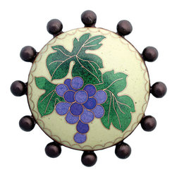 Cloisonne Beaded with Grapes Drain - Linkasink - Bathroom Sink And Faucet Parts