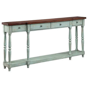 Extra Wide Distressed Weathered Wood Console Table Farmhouse Distressed Weathered Wood Console Table