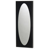 Oval Mirrored Wall Art, Black