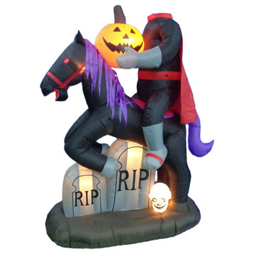 Headless Horse With Pumpkin and Tombstone, 6.7'