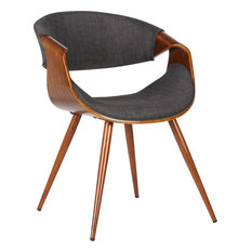 Butterfly Mid-Century Dining Chair, Walnut, Charcoal