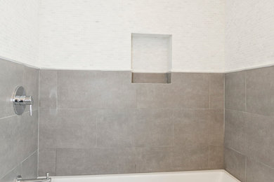 Inspiration for a contemporary bathroom remodel in Chicago